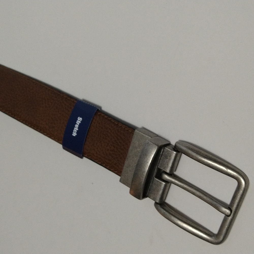 Men's Reversible Stretch Wide Black/Brown Belt Size 32 New #1140